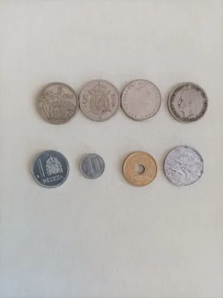 Lote de monedas antiguas españolas