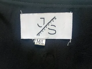 Chaleco JM bordado negro y beige