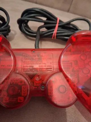 Mandos PS2 Sony Rojos Transparentes (Pack 2)