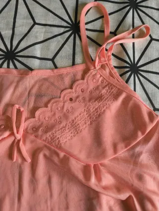 Conjunto bata y camisón HYR rosa