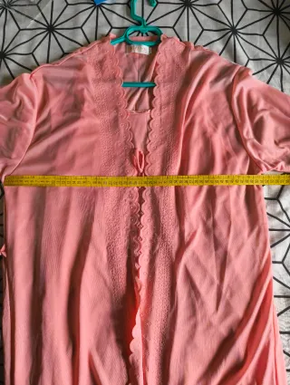 Conjunto bata y camisón HYR rosa