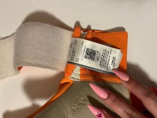 Guantes de portero Puma naranja y rosa