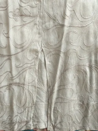 Vestito tunica vintage sartoriale grigio perla