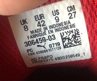 Zapatillas Puma Ferrari Rojas piel cuero