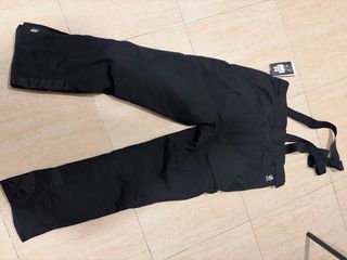 Pantaloncini da sci neri con bretelle