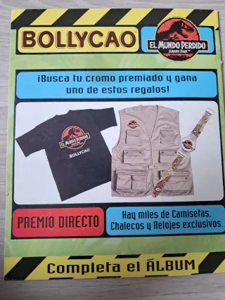 Álbum Bollycao El Mundo Perdido Jurassic Park