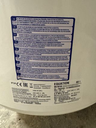 Termo eléctrico 80L casi nuevo