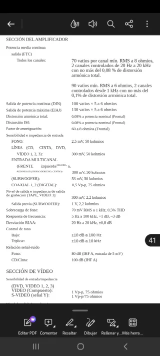 Amplificador Receiver Onkyo 5.1 TX-DS575X Negro