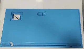 Acuario cristal y plástico azul