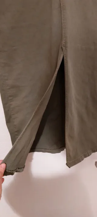 Gonna lunga verde militare tg. L