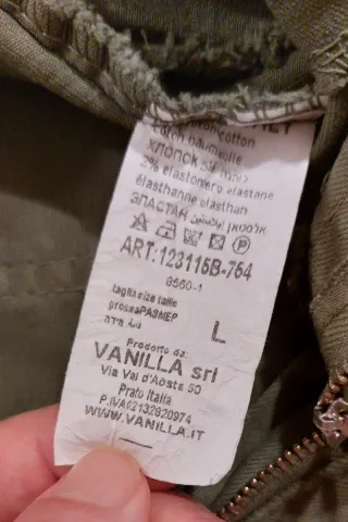 Gonna lunga verde militare tg. L