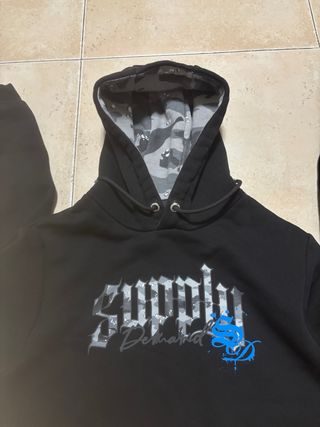 Conjunto Supply Sudadera y Pantalón Largo Negro