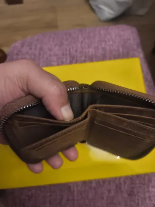 Cartera Tarjetero Billetera GRANDE Marrón