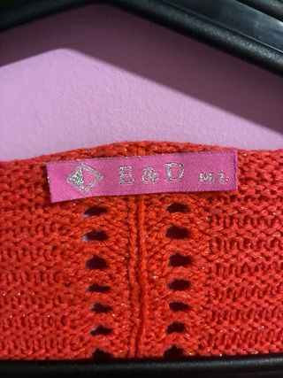 Jersey coral manga larga