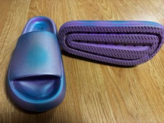 Chanclas de banda Piscina Talla 38 Moradas