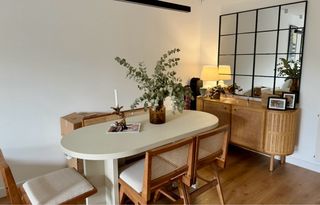 Aparador de Rattan y Madera