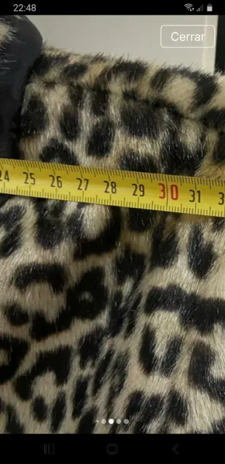 Cazadora animal print beige y marrón