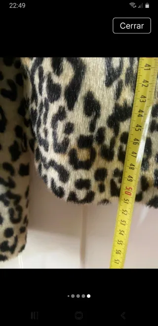 Cazadora animal print beige y marrón