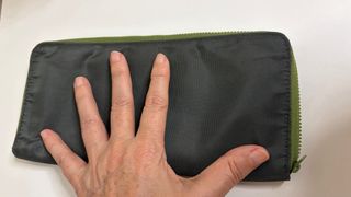 Billetero textil tejido lavable verde