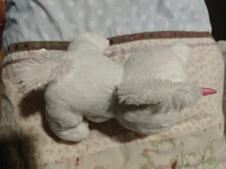 Peluche Unicornio Blanco Ojos Grandes Rosa