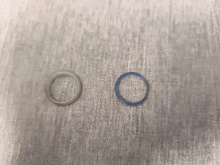 Anillos de cuarzo (azul y gris)