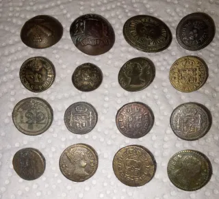 Lote botones militares antiguos