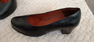 Zapatos negro de tacón Desirée Total Flex, en piel