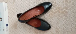 Zapatos negro de tacón Desirée Total Flex, en piel