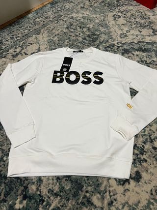 Sudadera BOSS Blanca Talla S