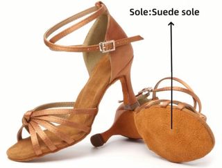 Zapatos de baile salón o latino dorados NUEVOS