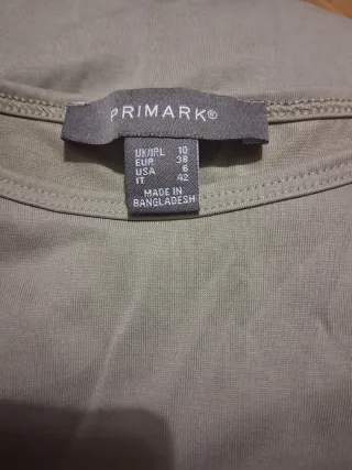 Vestido largo verde militar manga corta