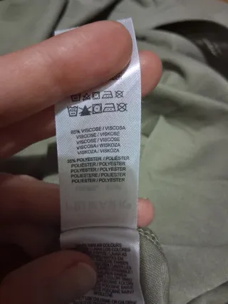 Vestido largo verde militar manga corta