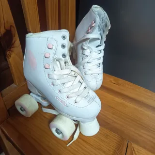 Patines Oxelo 4 Ruedas Blancos Niña