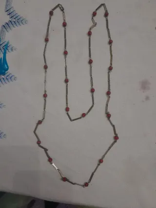 Pendientes coral y oro clip