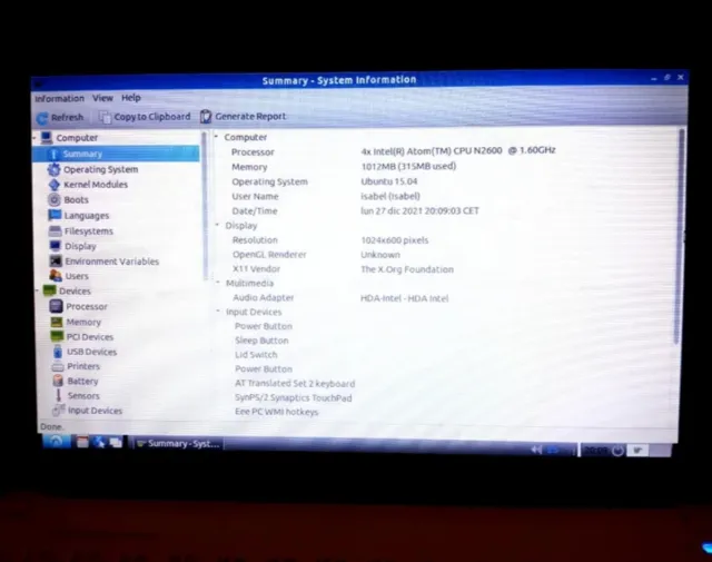 Netbook Asus Eee PC Blanco