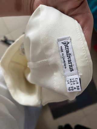 Falda pantalón blanca