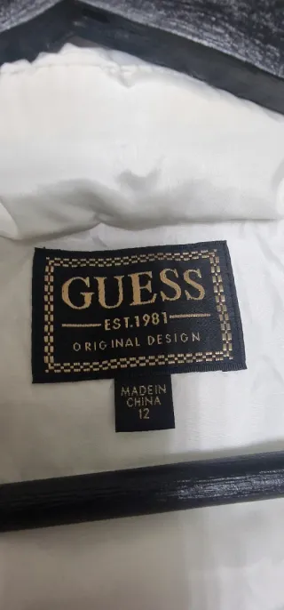 Giubbotto Guess Bianco con Logo