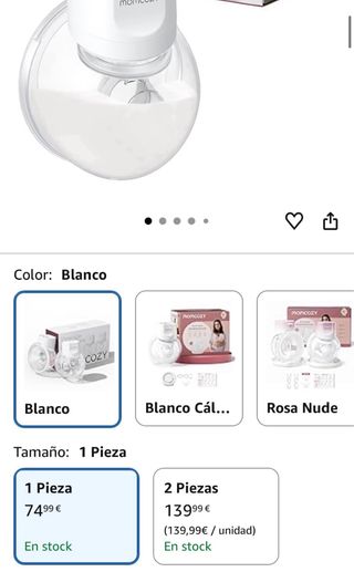 Momcozy S12 Pro Sacaleches Portátil + bolsas leche