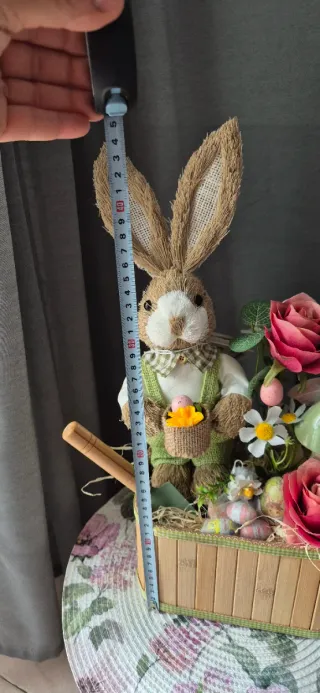 Centrotavola Pasquale coniglio e fiori