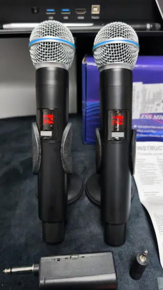 2 Micrófonos Inalámbricos