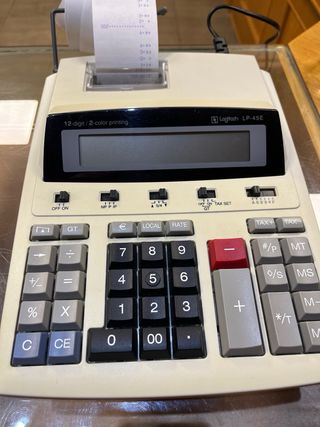 Calculadora Logitech LP-45E con impresora
