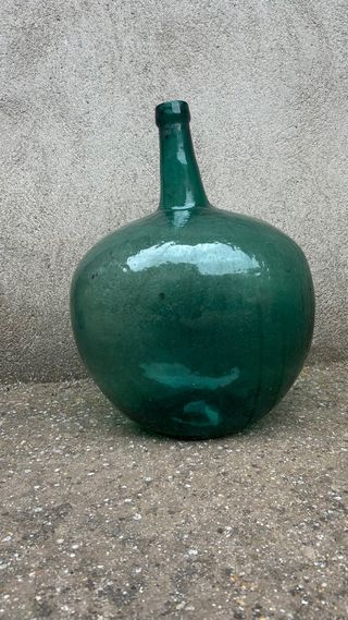 3 Damajuanas Verdes de Vidrio