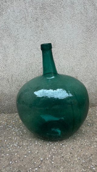 3 Damajuanas Verdes de Vidrio