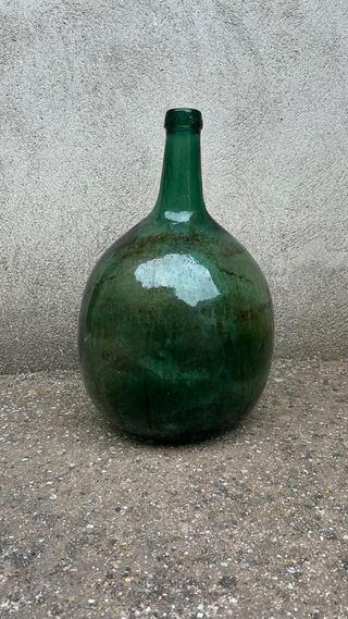 3 Damajuanas Verdes de Vidrio