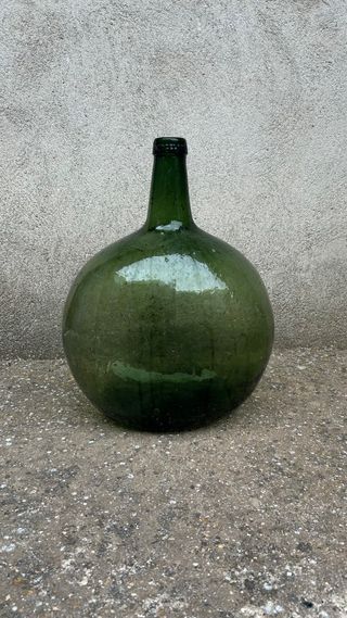 3 Damajuanas Verdes de Vidrio