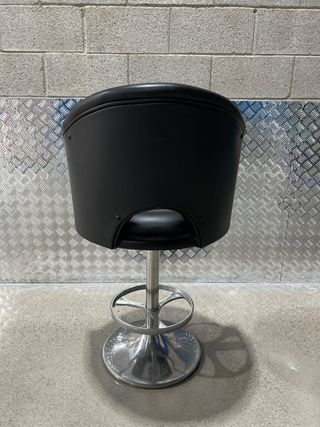 Taburete Bar o Peluquería - Color negro - piel