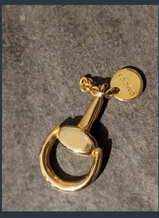 Ciondolo Gucci Horsebit vintage color oro - raro c