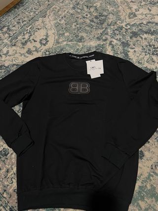 Sudadera Balenciaga Negra Logo BB