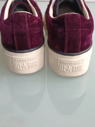 Converse All Star Velluto Vinaccia Tg. 37.5