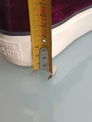 Converse All Star Velluto Vinaccia Tg. 37.5